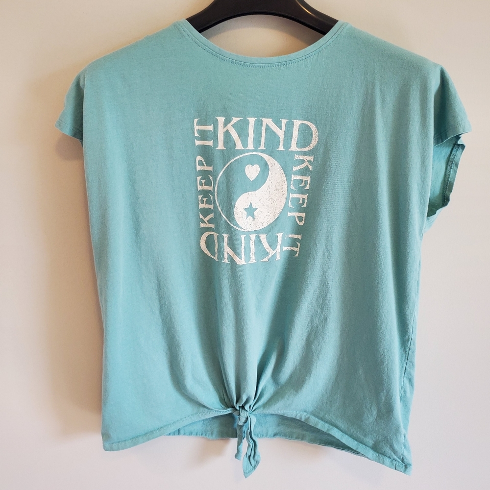 Bixby Nomad Stitch Fix front tie style T shirt girls XL
